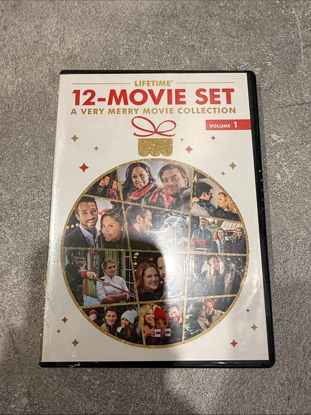 12-Movies from Lifetime- White & Gold Holiday Collection